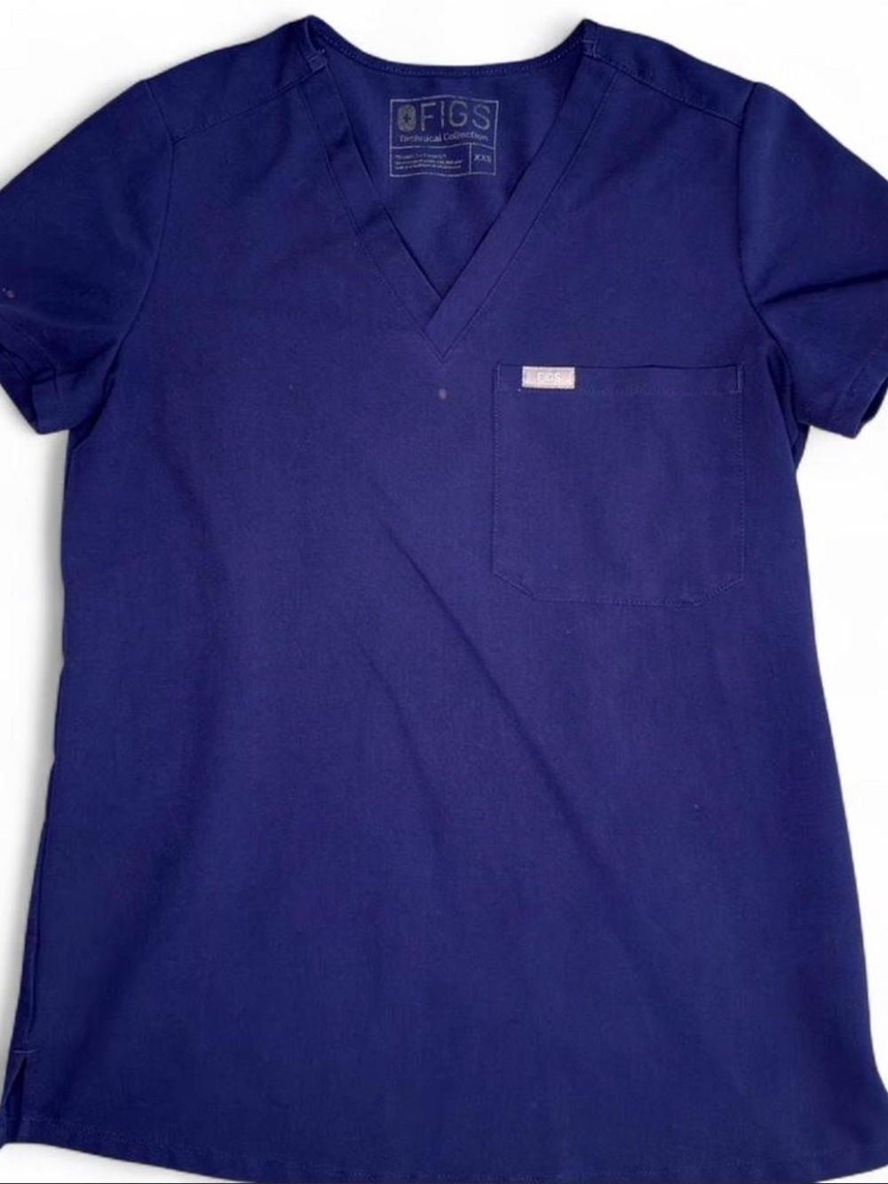 FIGS Catarina Navy V-Neck Scrub Top